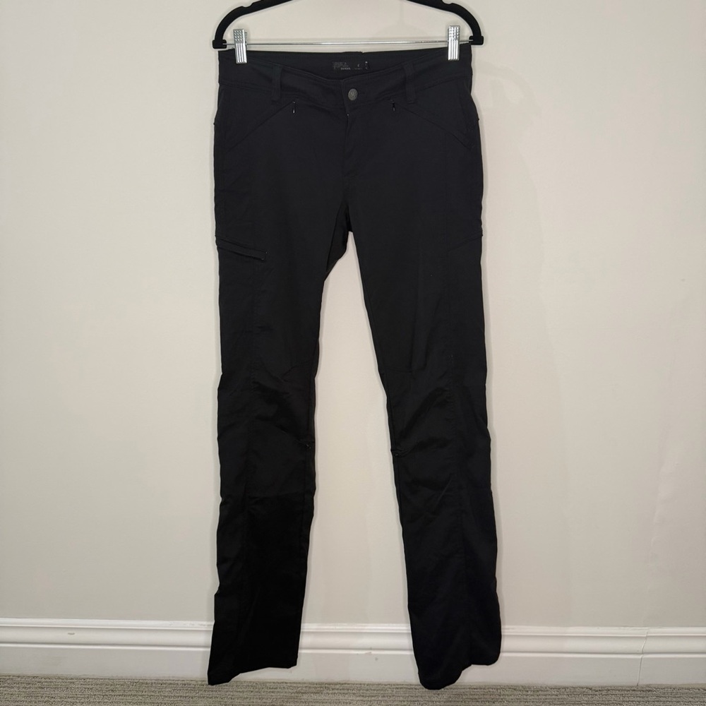 Prana Zion Halle Pant Straight Leg Tall Inseam, Black, Size 4 Long (28 x 34) - Picture 7 of 12